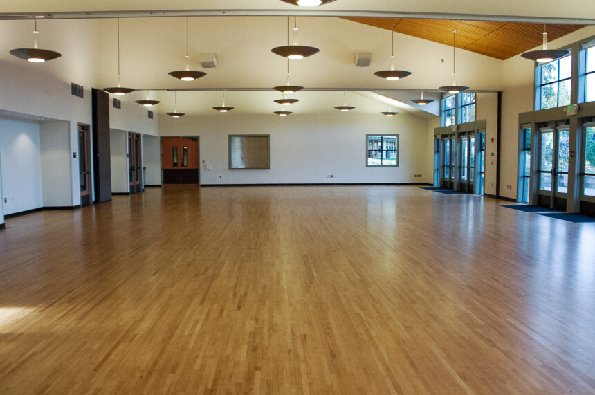 empty banquet hall
