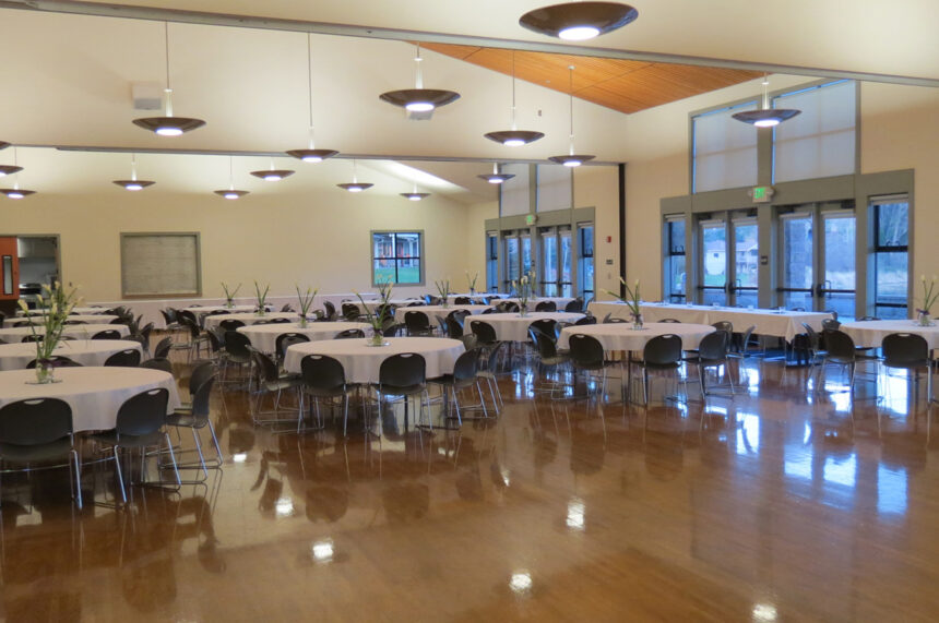 banquet hall with chairs
